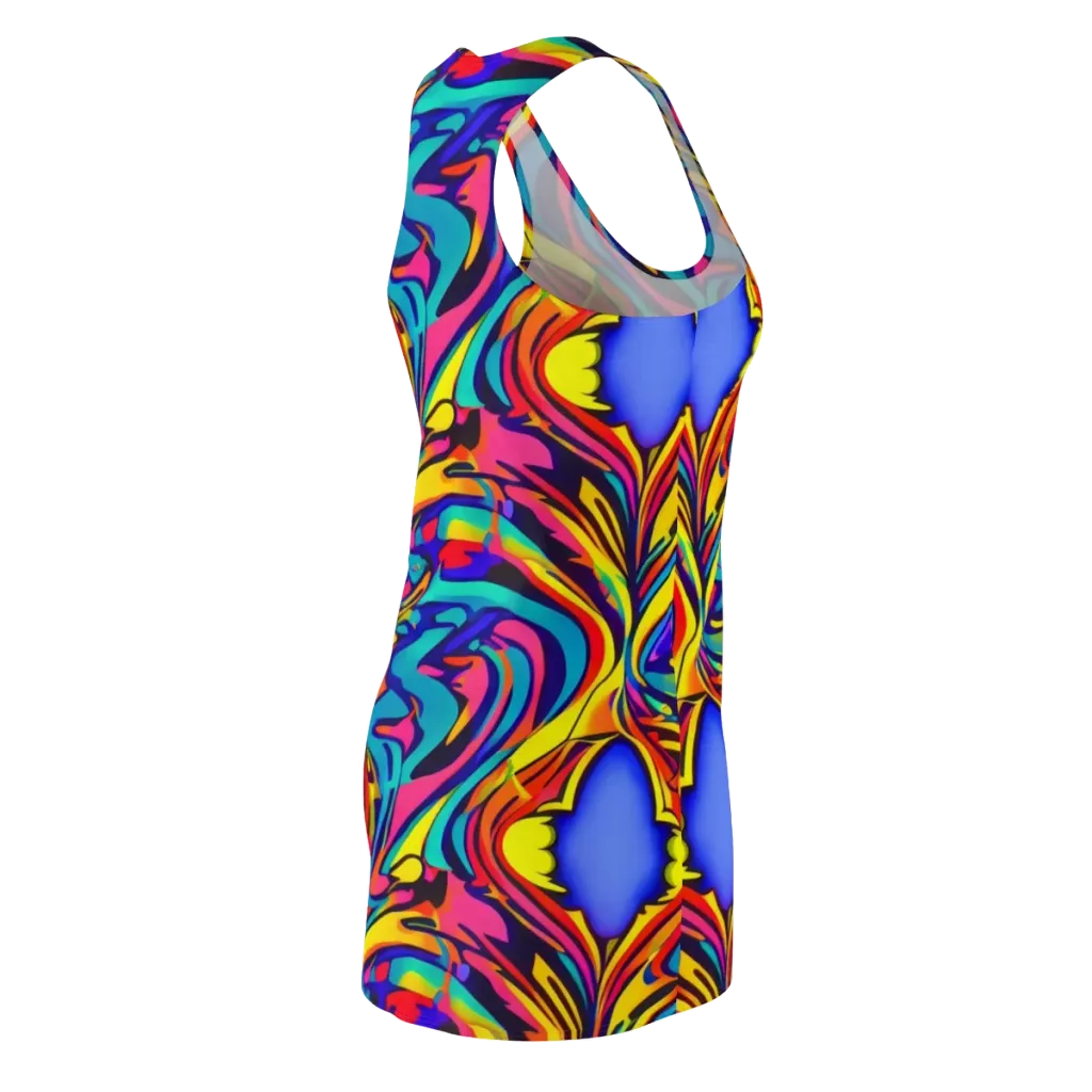 Electric Ecstasy on Racerback Dress — Back Side
