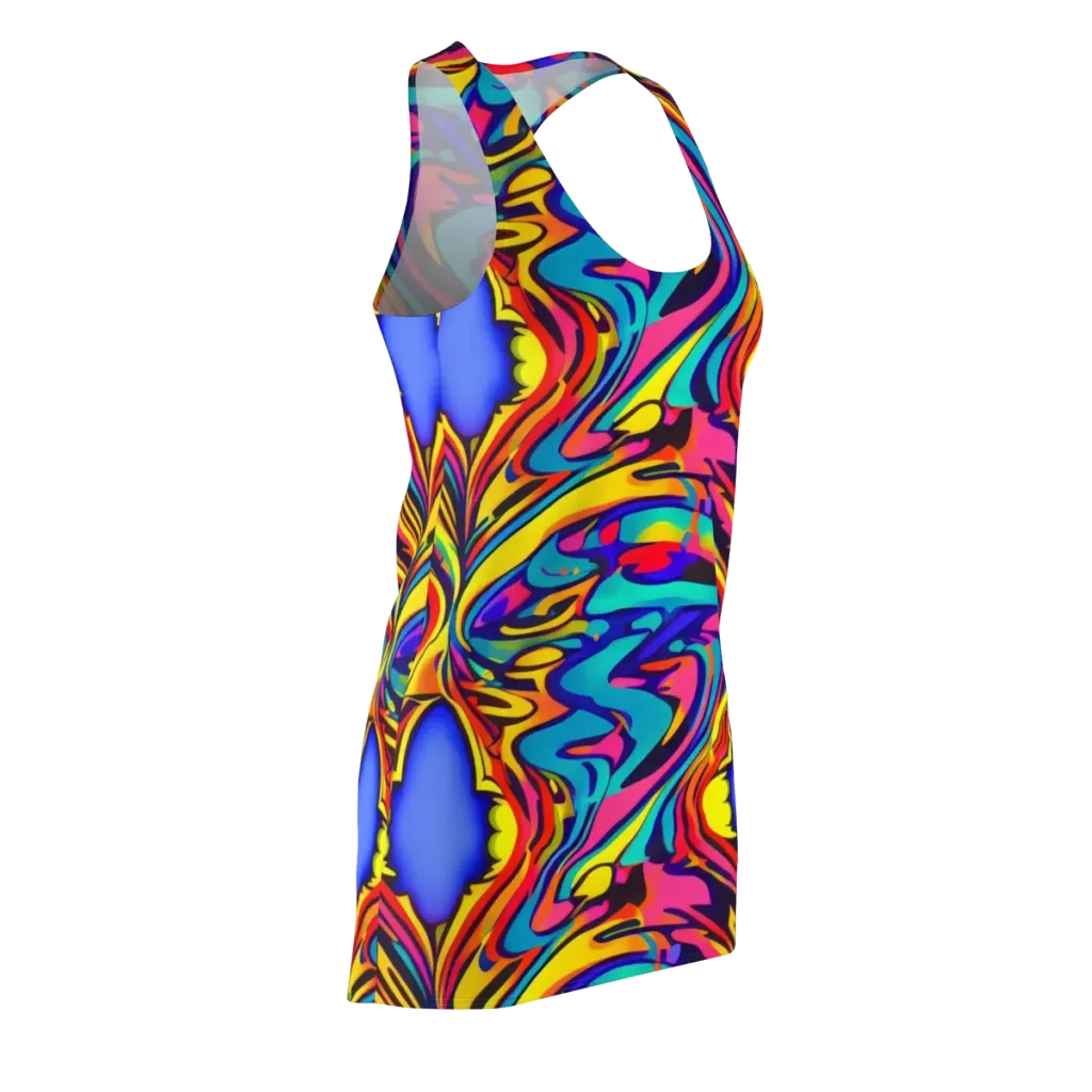 Electric Ecstasy on Racerback Dress — Front Side