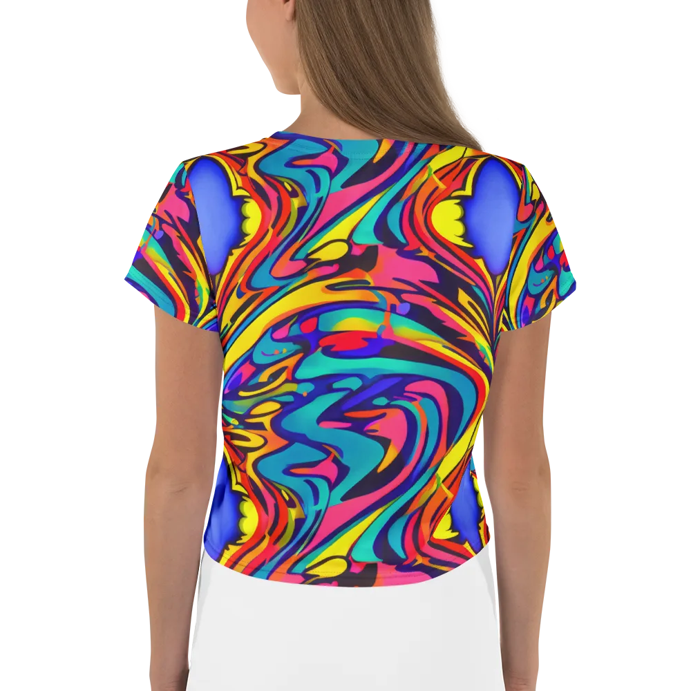 Electric Ecstasy on Crop Tee — Back