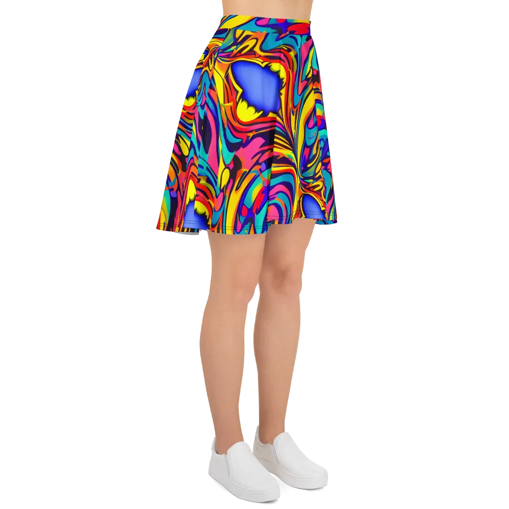 Electric Ecstasy on Skater Skirt — Right