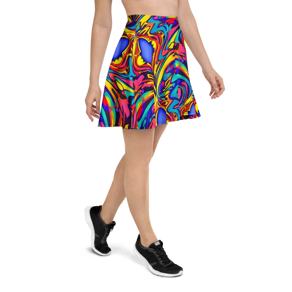 Electric Ecstasy on Skater Skirt — Right