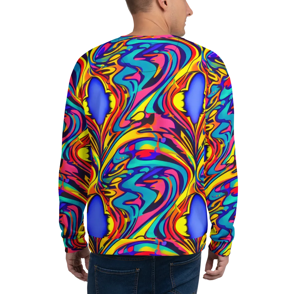 Electric Ecstasy on Sweatshirt — Back