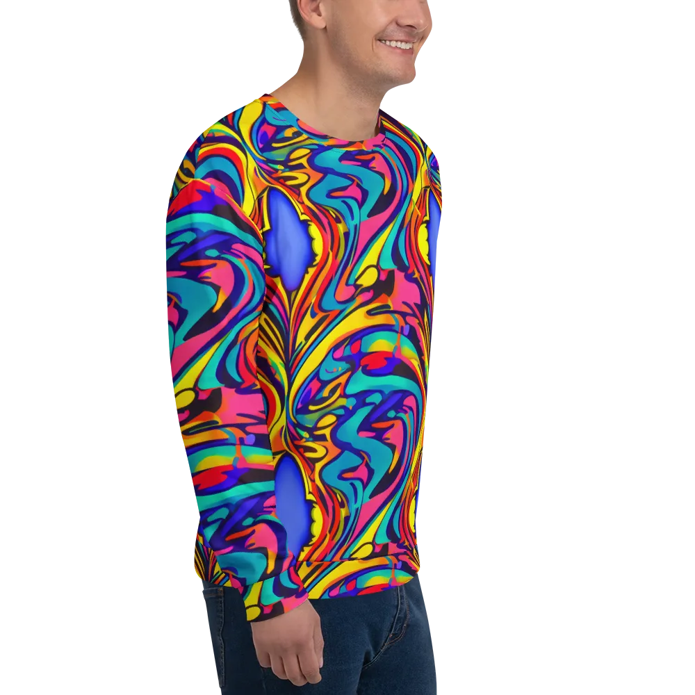 Electric Ecstasy on Sweatshirt — Right Front