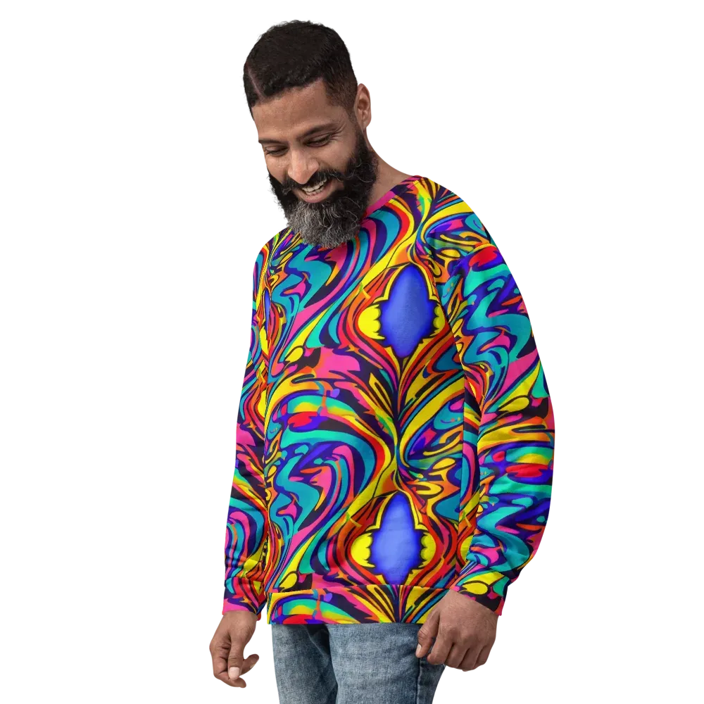 Electric Ecstasy on Sweatshirt — Left Front
