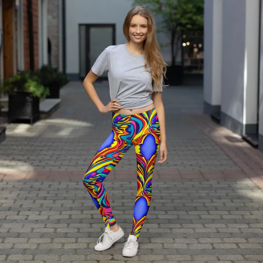 Electric Ecstasy on Leggings — Front