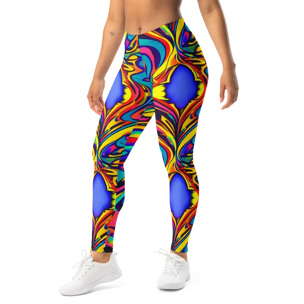 Electric Ecstasy on Leggings — Left Front