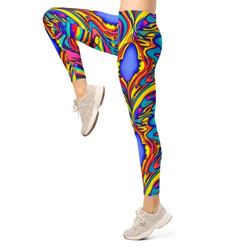 Electric Ecstasy on Leggings — Left