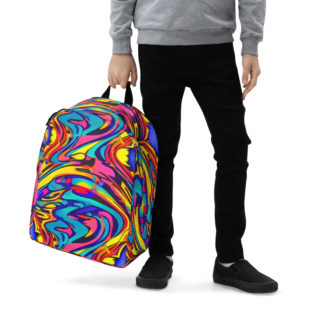Electric Ecstasy on Minimalist Backpack — Zoomed-in