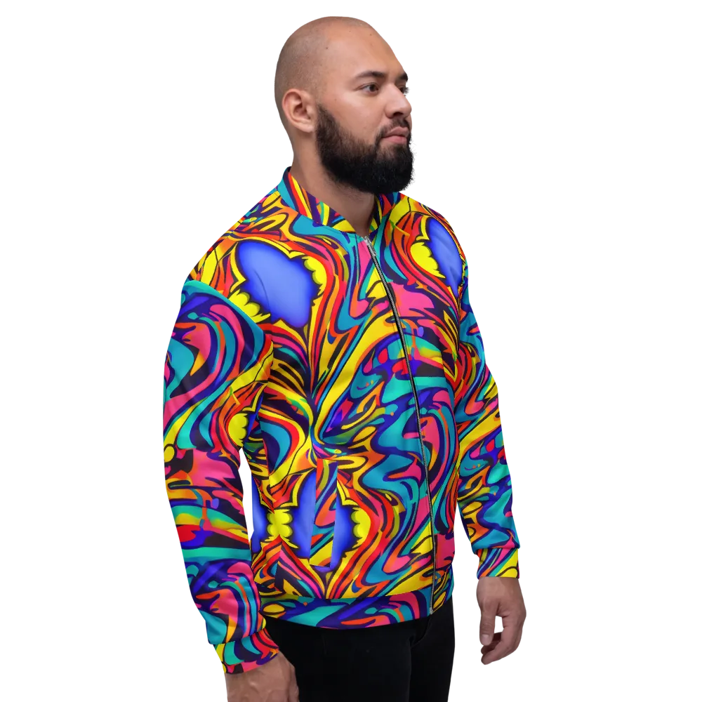 Electric Ecstasy on Bomber Jacket — Right