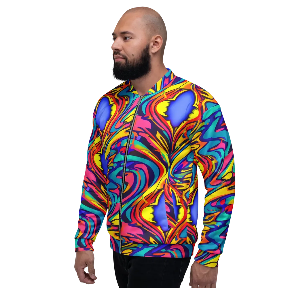 Electric Ecstasy on Bomber Jacket — Left
