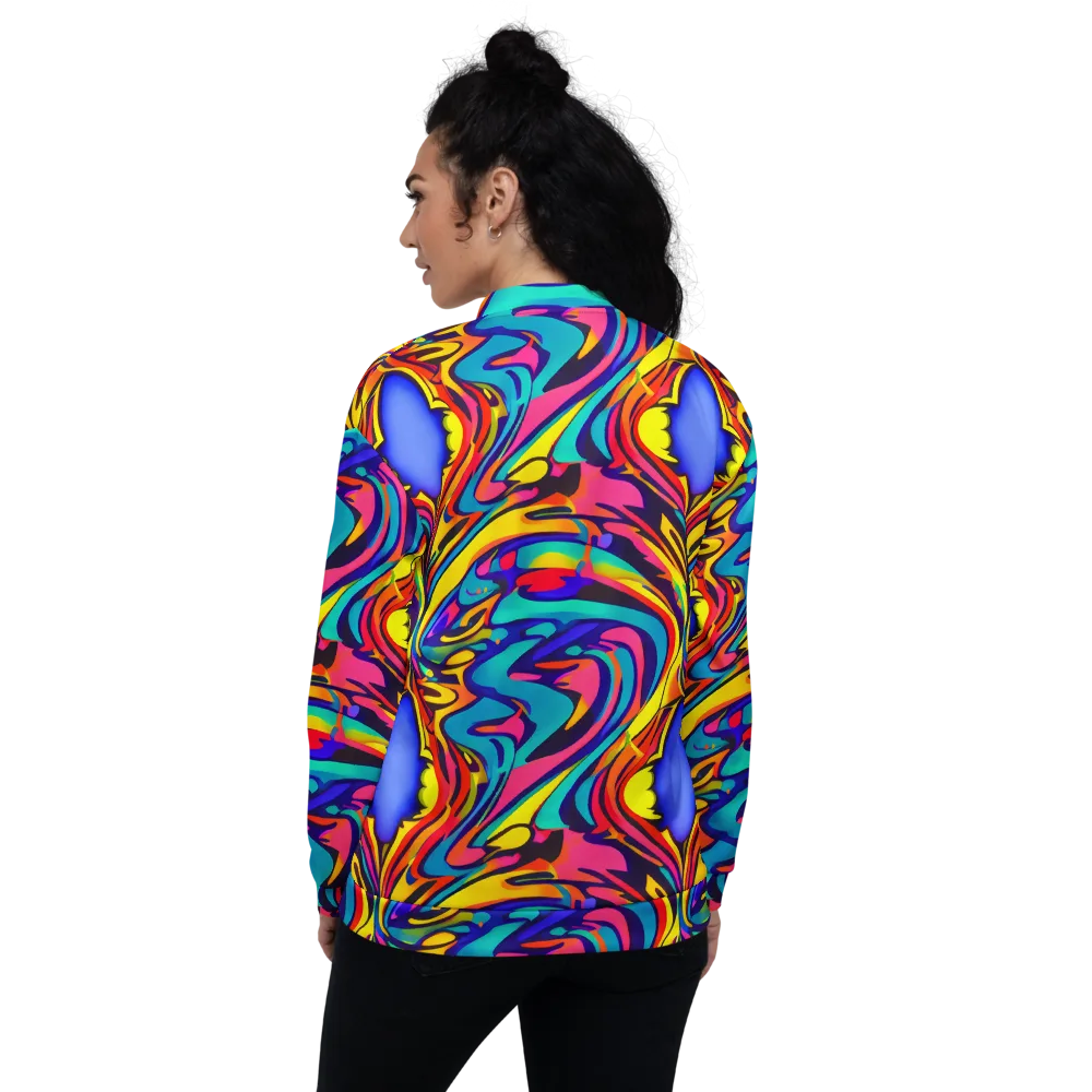Electric Ecstasy on Bomber Jacket — Back