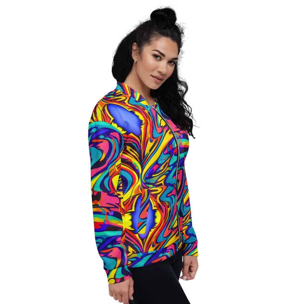 Electric Ecstasy on Bomber Jacket — Right