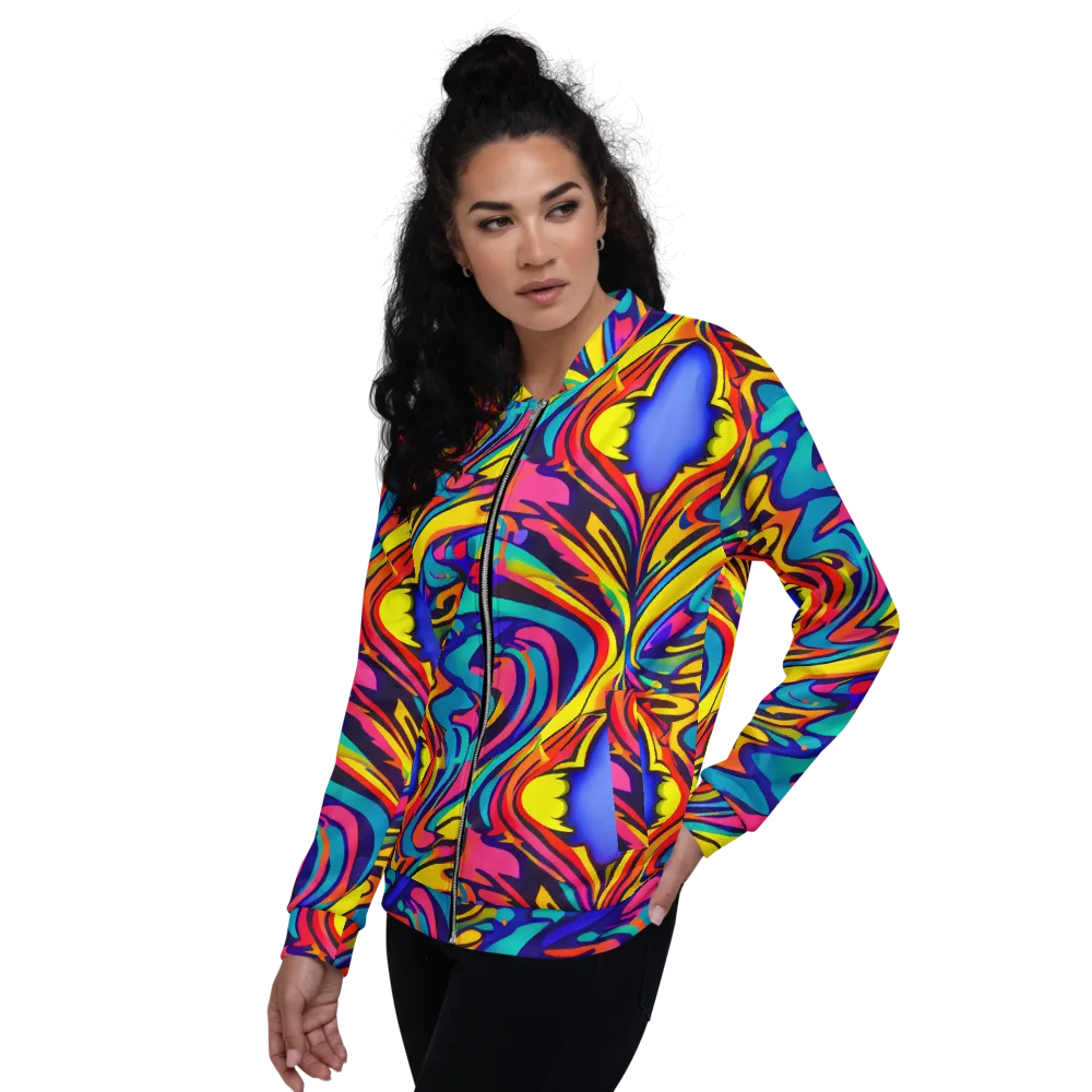 Electric Ecstasy on Bomber Jacket — Left