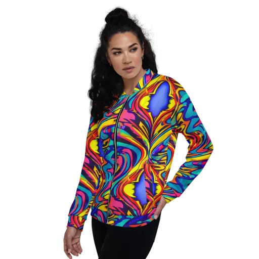 Electric Ecstasy on a Bomber Jacket