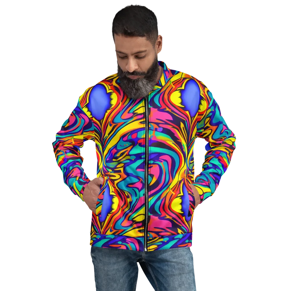 Electric Ecstasy on Bomber Jacket — Front