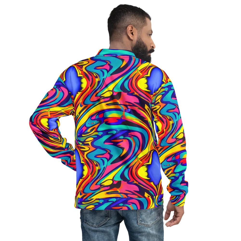 Electric Ecstasy on Bomber Jacket — Back