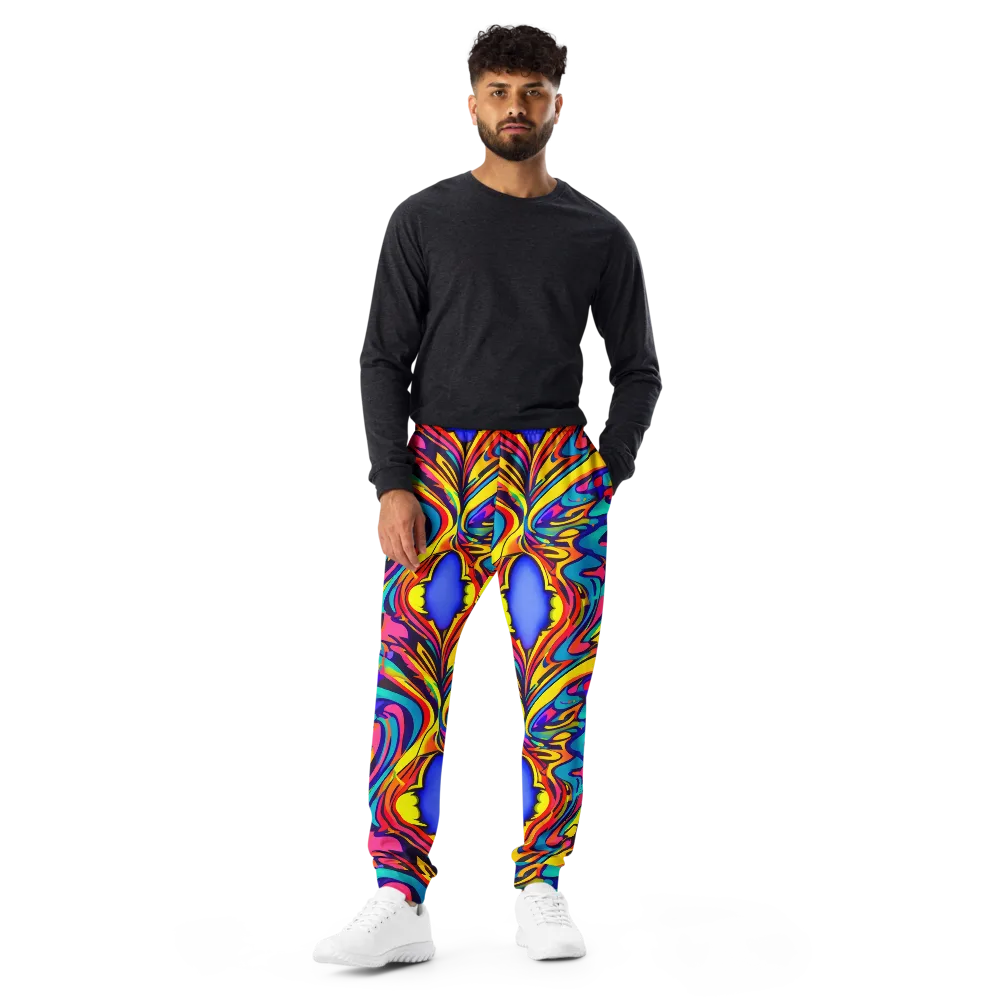 Electric Ecstasy on Men's Joggers — Front
