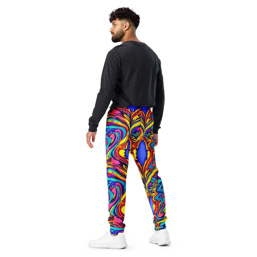 Electric Ecstasy on Men's Joggers — Back