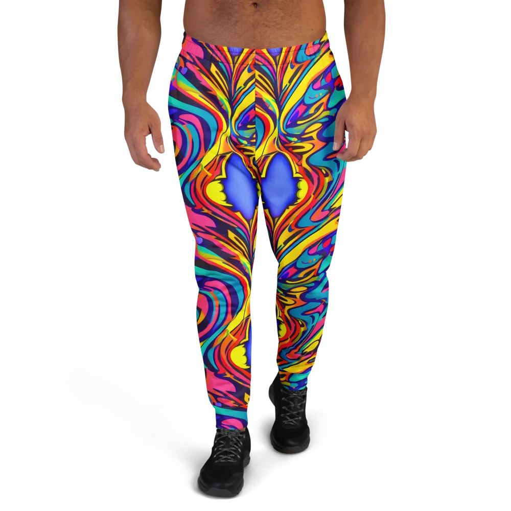 Electric Ecstasy on Men's Joggers — Front