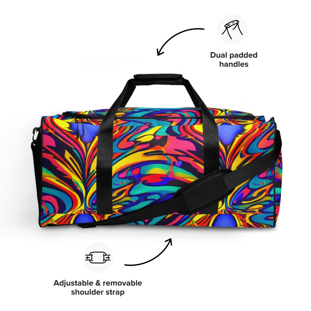 Electric Ecstasy on Duffle Bag — Front