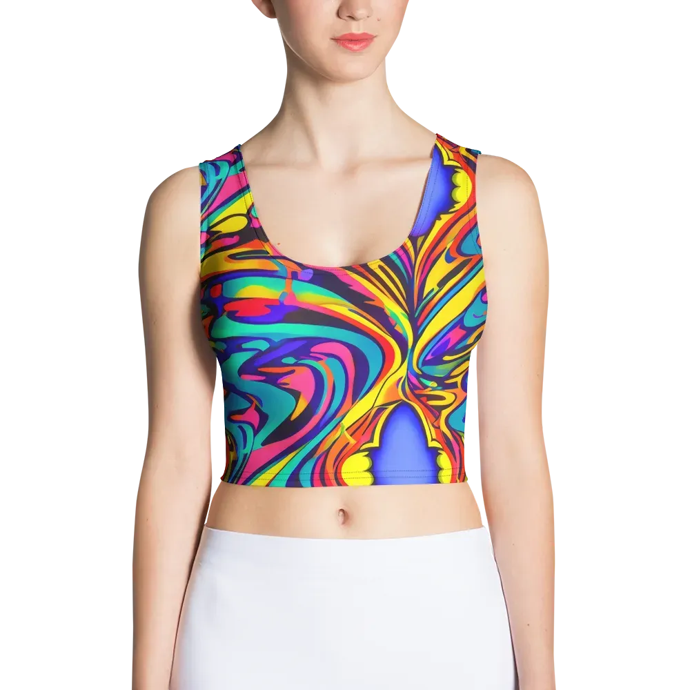 Electric Ecstasy on Crop Top — Front