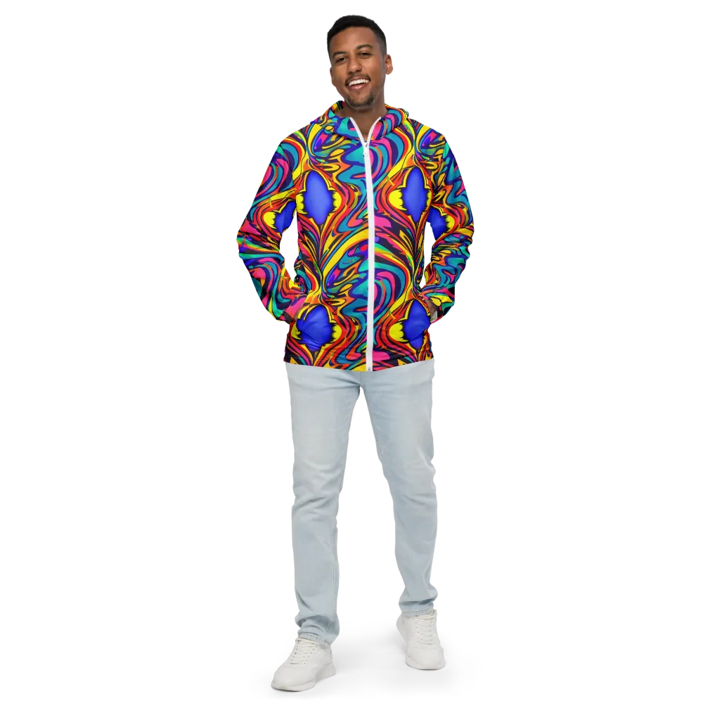 Electric Ecstasy on Men's Windbreaker — Front