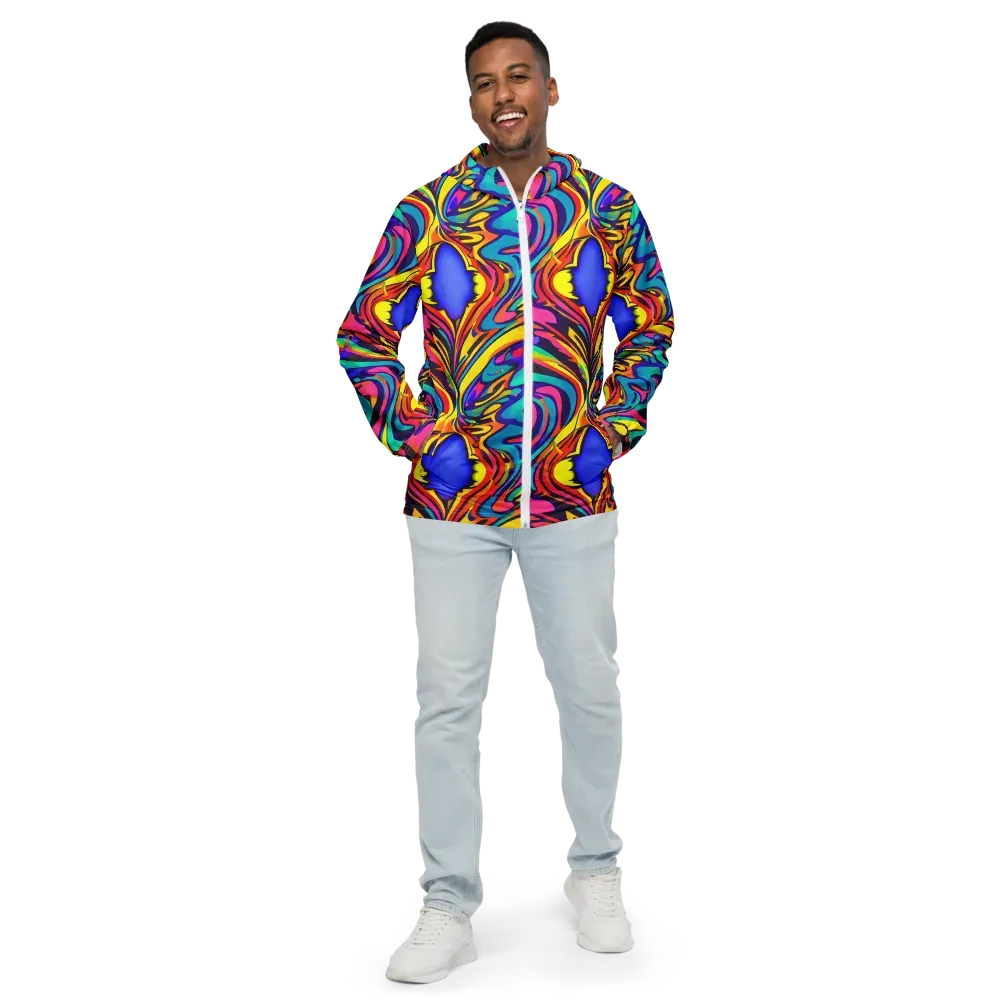 Electric Ecstasy on Men's Windbreaker — Front