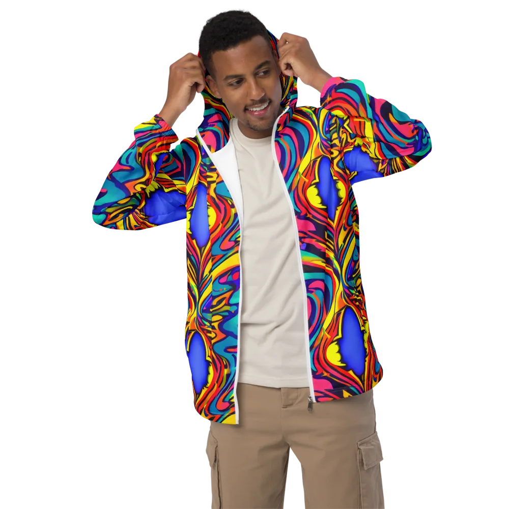 Electric Ecstasy on Men's Windbreaker — Front