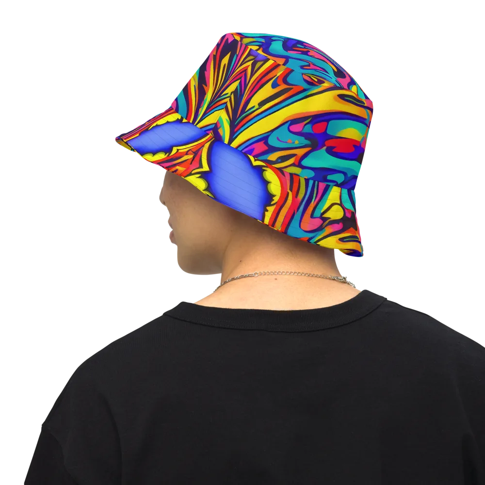 Electric Ecstasy on Reversible Bucket Hat — Back Inside