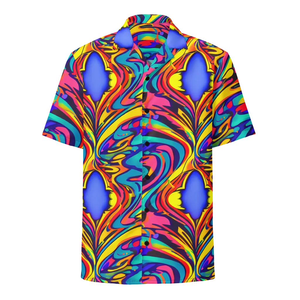Electric Ecstasy on Button Shirt — Front
