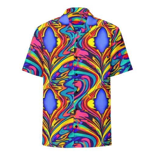 Electric Ecstasy on a Button Shirt