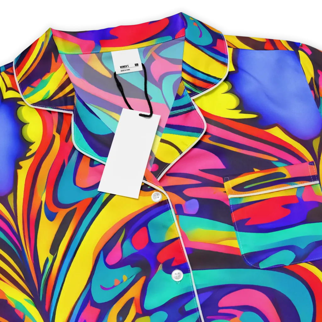 Electric Ecstasy on Women's Short Sleeve Pajama Top — Product details