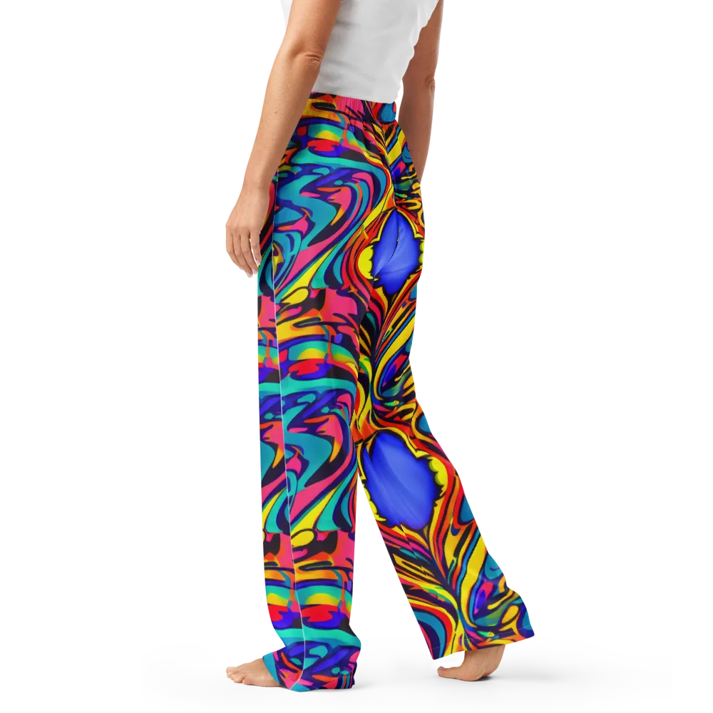 Electric Ecstasy on Women's Pajama Pants — Left