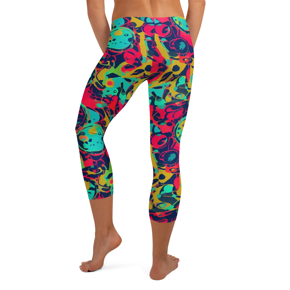 Gottlieb Galaxy on Capri Leggings — Back
