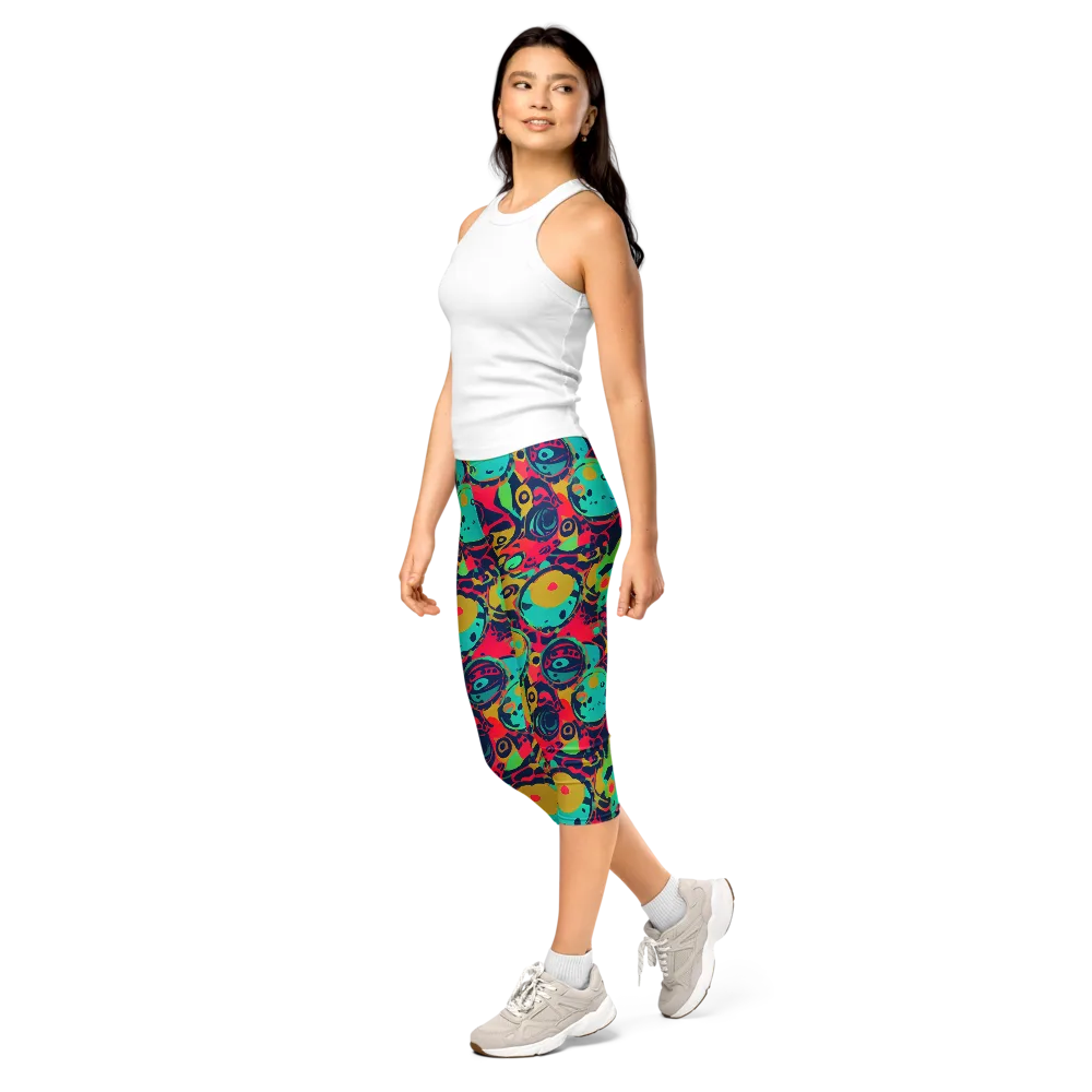 Gottlieb Galaxy on Capri Leggings — Left Front