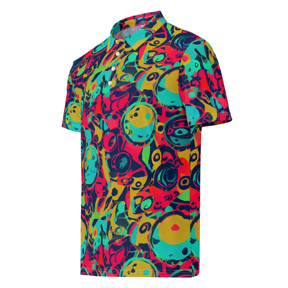 Gottlieb Galaxy on Men's Slim Fit Polo Shirt — Left Front
