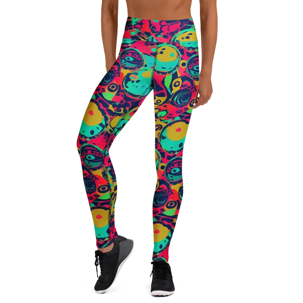 Gottlieb Galaxy on Yoga Leggings — Front