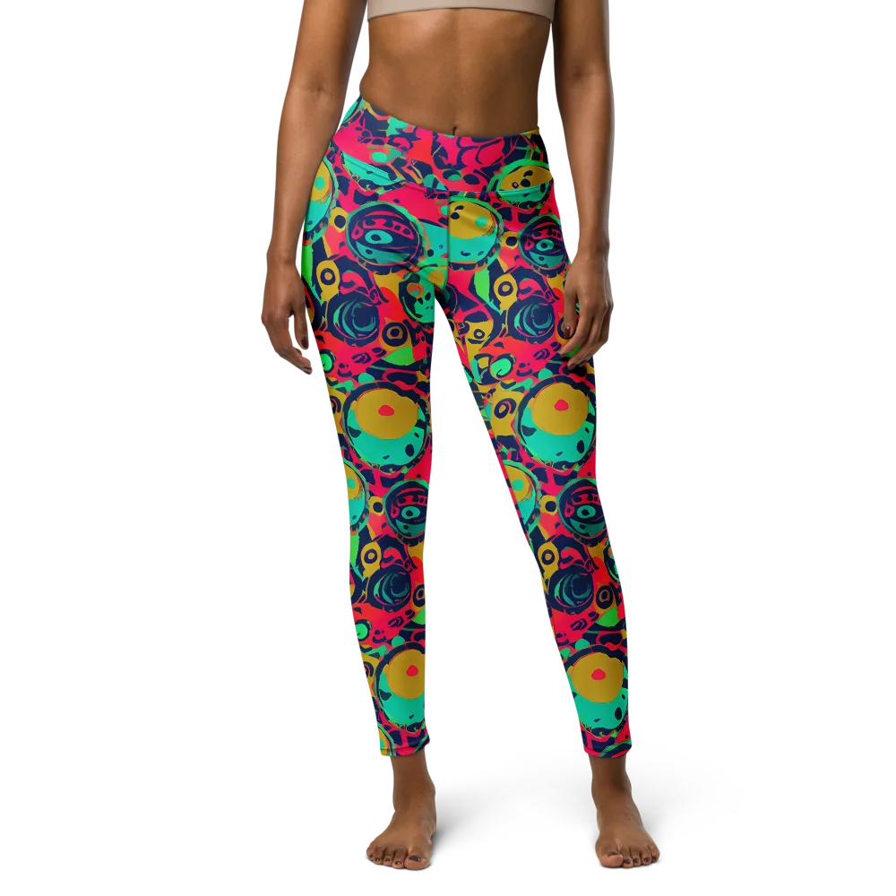 Gottlieb Galaxy on Yoga Leggings — Front