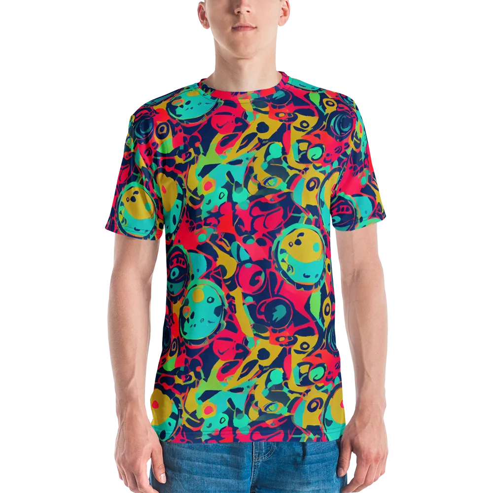 Gottlieb Galaxy on Men's Crew Neck T-Shirt — Front