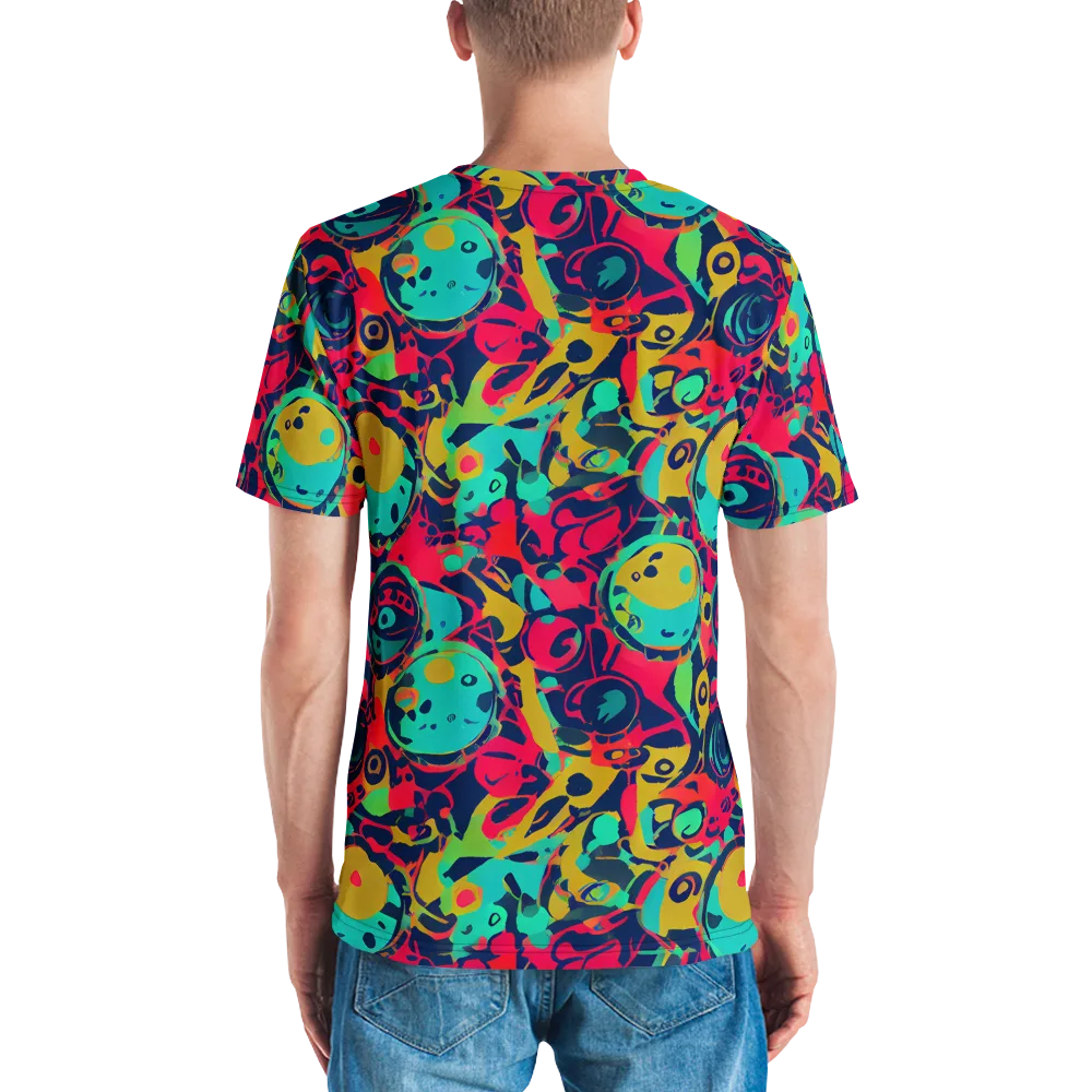 Gottlieb Galaxy on Men's Crew Neck T-Shirt — Back