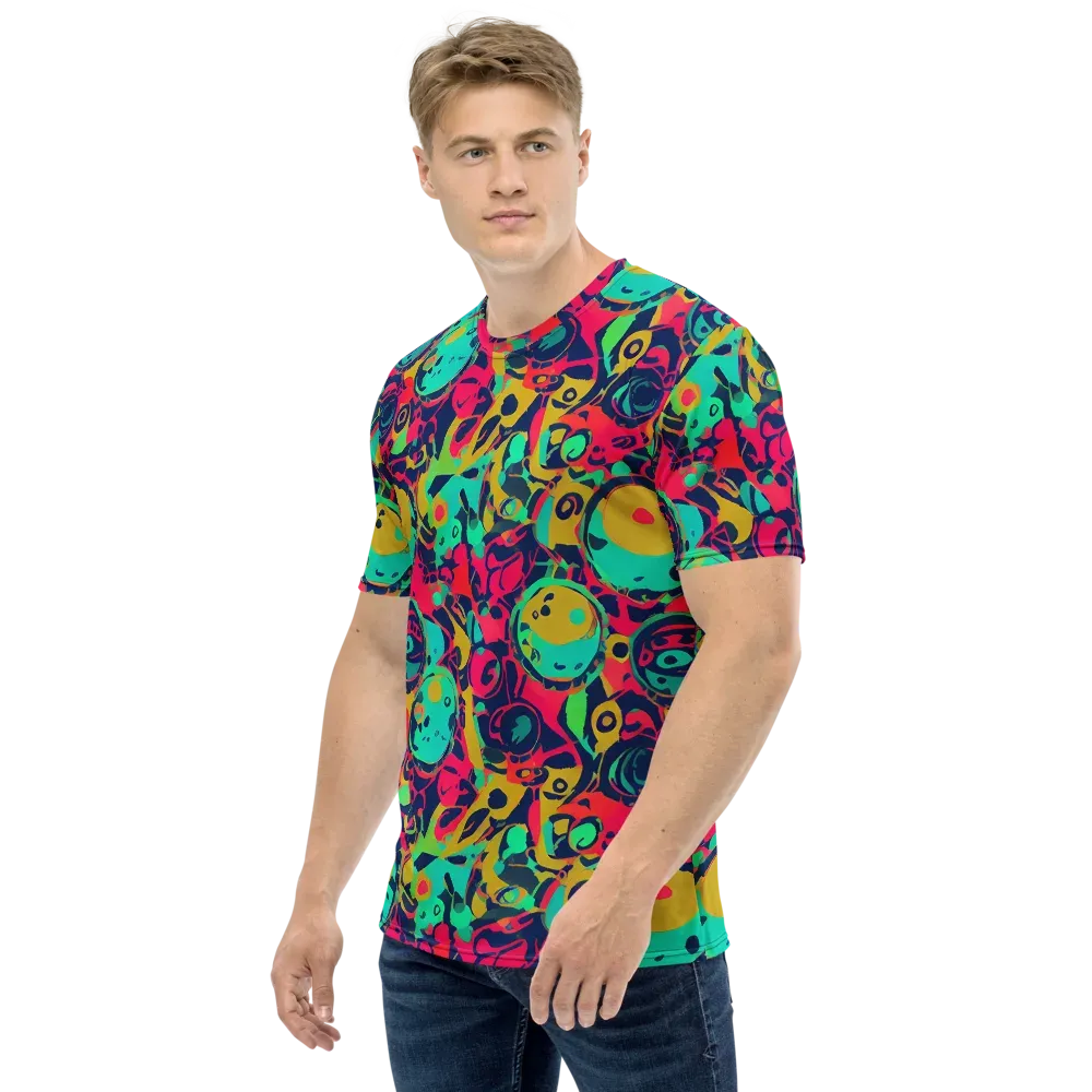 Gottlieb Galaxy on Men's Crew Neck T-Shirt — Left