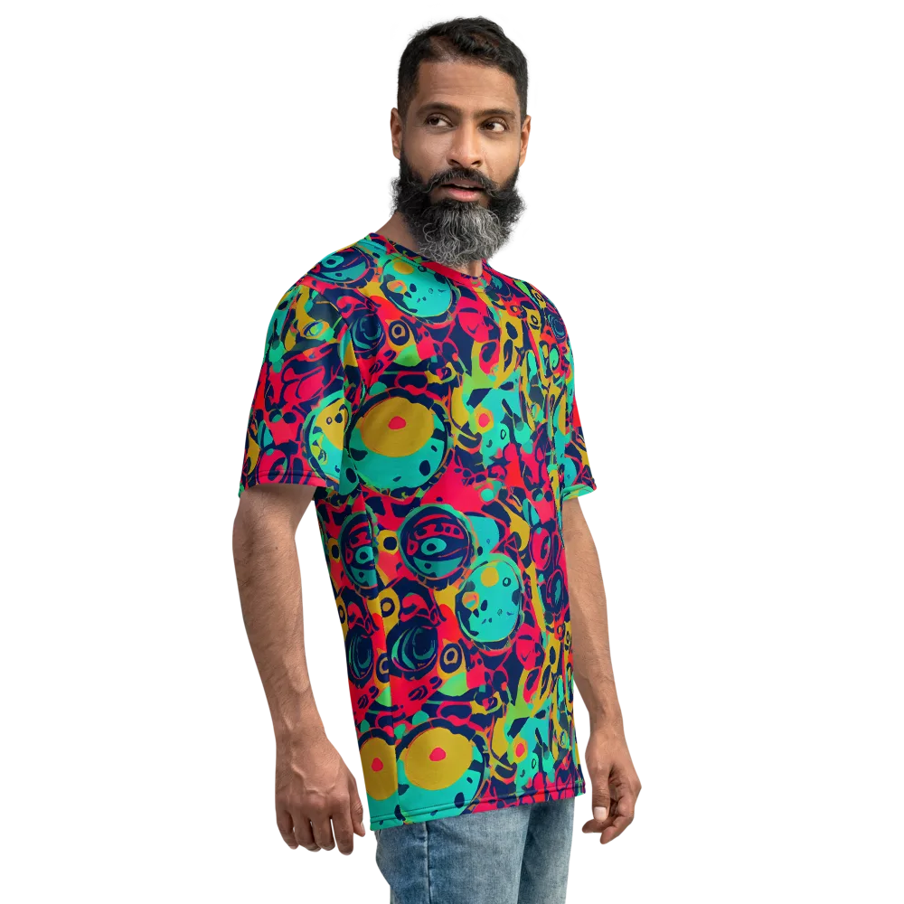 Gottlieb Galaxy on Men's Crew Neck T-Shirt — Right