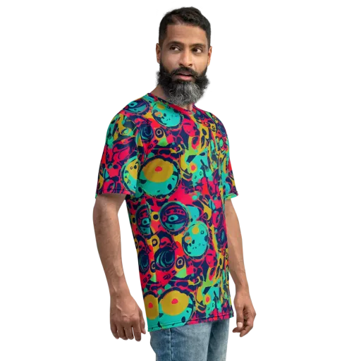 Gottlieb Galaxy on a Men's Crew Neck T-Shirt