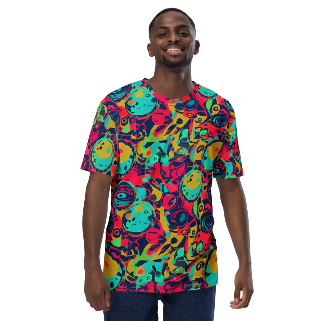 Gottlieb Galaxy on Men's Crew Neck T-Shirt — Front
