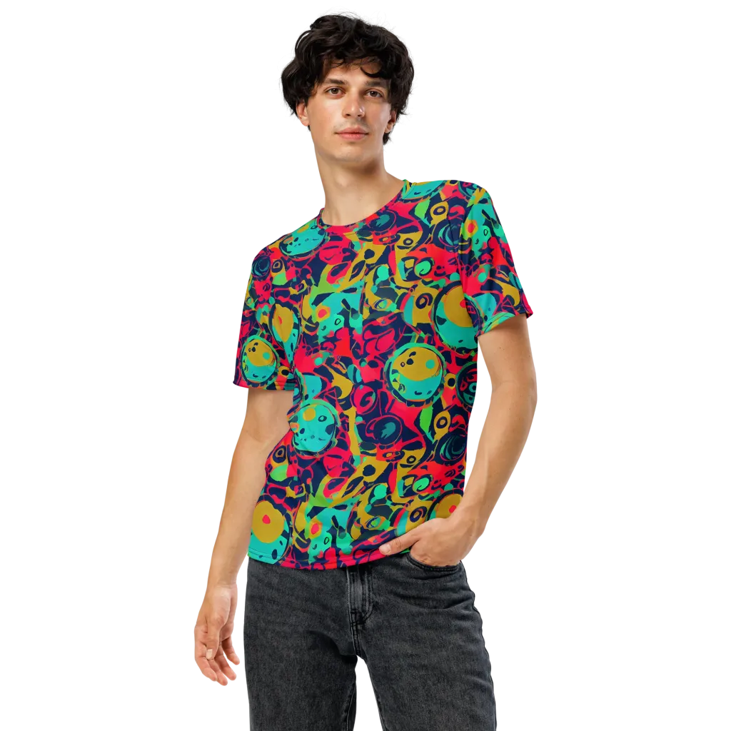 Gottlieb Galaxy on Men's Crew Neck T-Shirt — Front