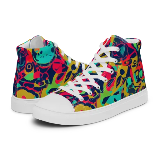 Gottlieb Galaxy on a Men's High Top Canvas Shoes