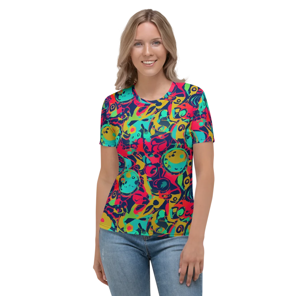 Gottlieb Galaxy on Women's Crew Neck T-Shirt — Front