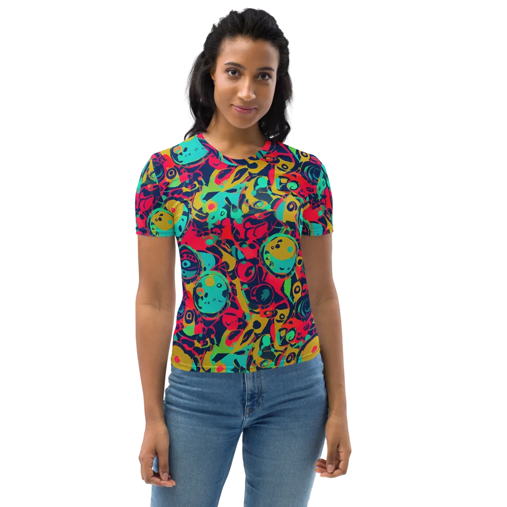 Gottlieb Galaxy on Women's Crew Neck T-Shirt — Front
