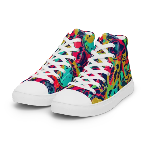 Gottlieb Galaxy on a Women's High Top Canvas Shoes