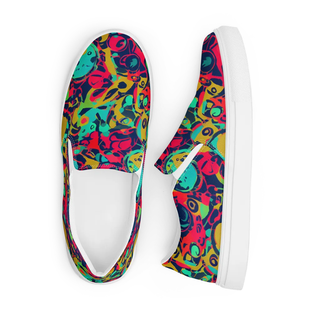 Gottlieb Galaxy on Men's Slip-On Canvas Shoes — Front